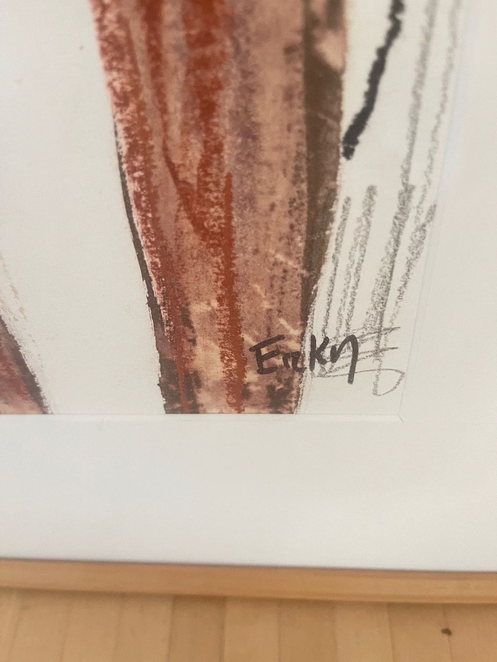 Gemälde: Bild von Michèle Goasdoué, ERKA, gerahmt – Gebraucht aus Winterthur von 1956ingi 3