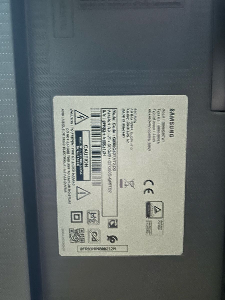 Samsung Televisori: Tv Samsung / Model: qe65q80tat – Usato da Thun venduto da T.Methodman 1