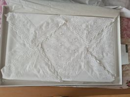 B2B-Posten Schweizer Leinen & Tischtücher mit SG Spitze