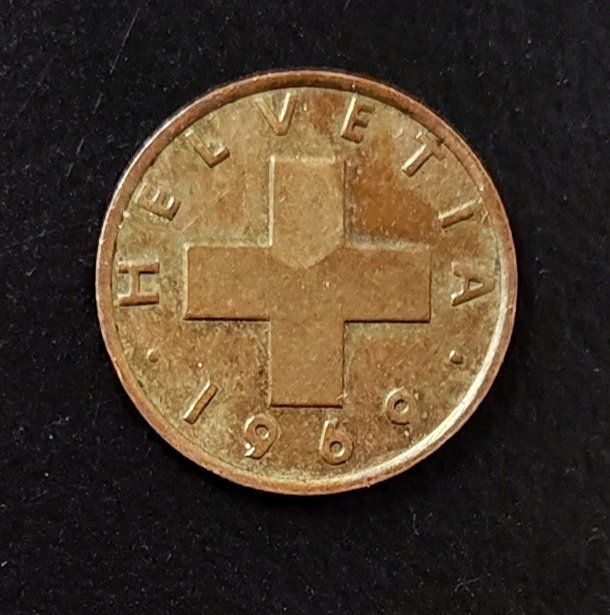 Tutti le monete: 1 Rappen Münze 1969 – Usato da Lenzburg venduto da Dani_Lenzburg 1