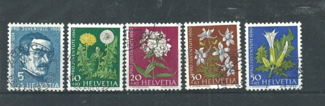 Tutti i francobolli: 1960 Pro Juventute – Usato da Trübbach venduto da Sammer51