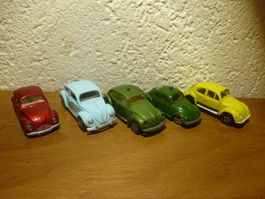 Fünfer Set an kleinen VW Käfer Sammlung