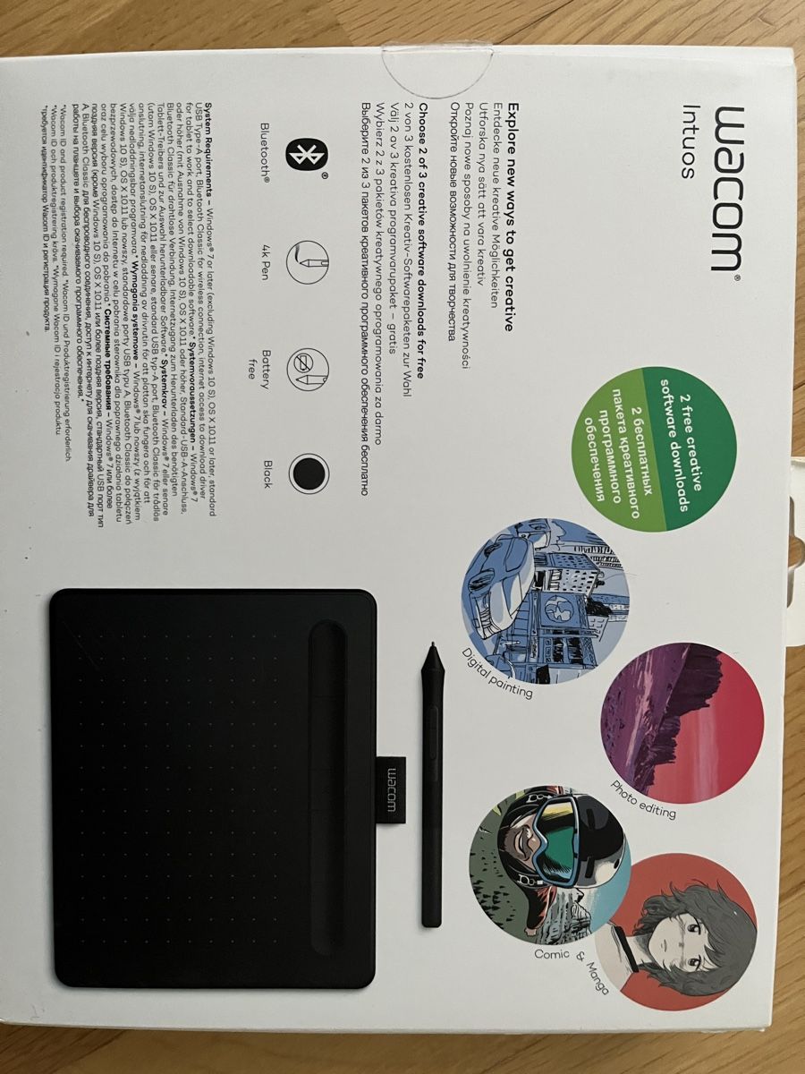 Wacom Tablet PC: Wacom Intuos S BT Black – Nuovo (secondo la descrizione) da Chur venduto da Calandianner 4