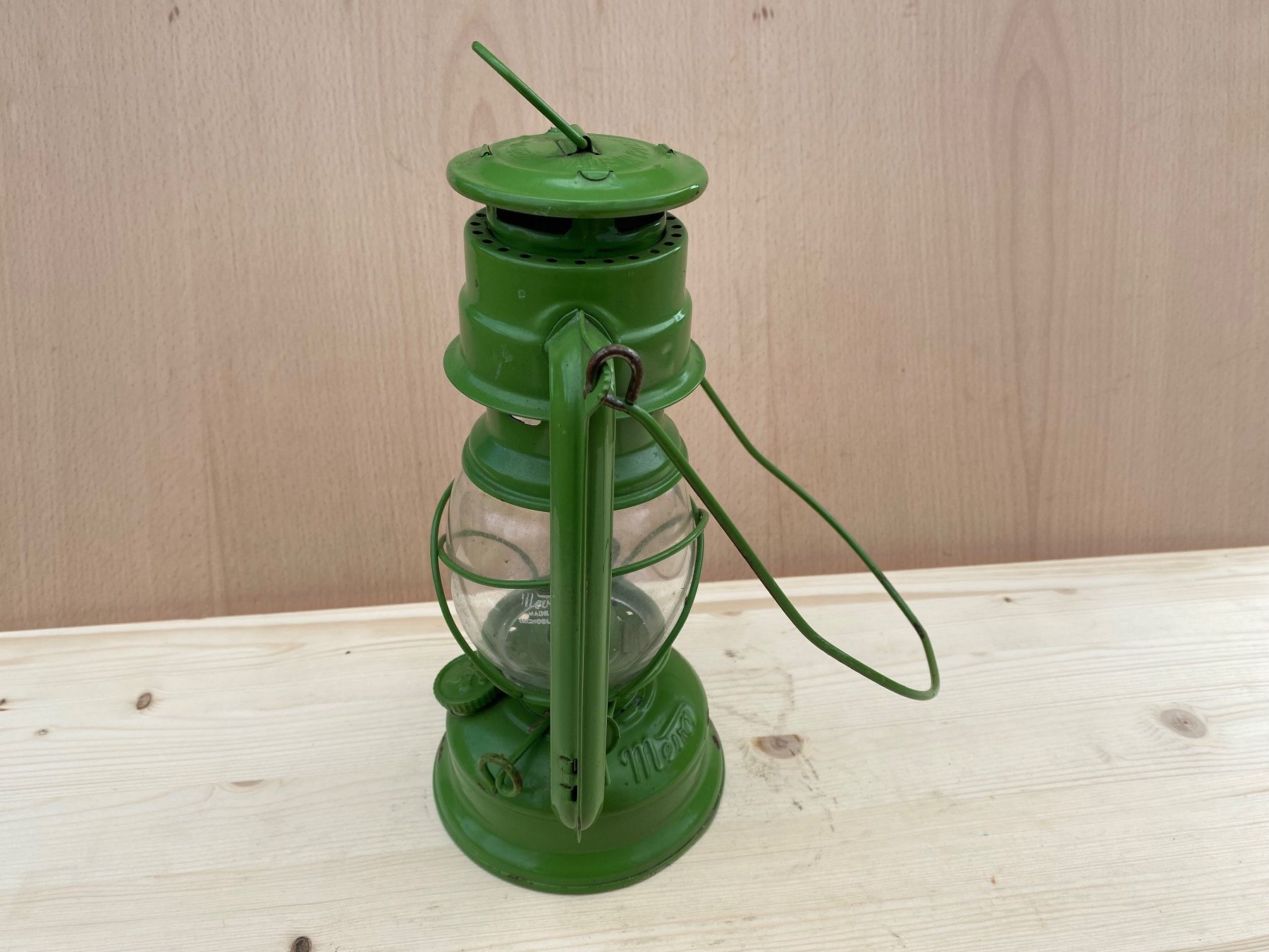 Lampade: schöne alte Meva Petrollampe / Sturmlampe – Usato da Feldbach venduto da Olive1 3