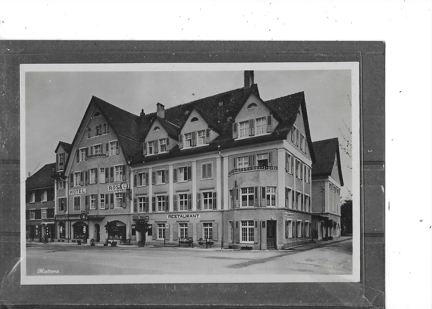 Ansichtskarten: BL Muttenz 1941 mit Hotel,Restaurant Rössli – Gebraucht aus Schocherswil von Wilare
