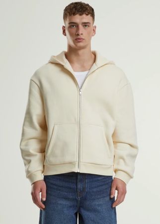 Urban Classics Herren Zip Hoodie Off-White Gr. S Neu