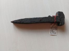 Historischer Schienennagel handgeschmiedet gebraucht Bregenz