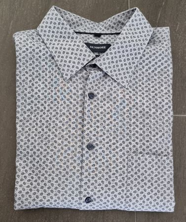 Herren Hemd,langarm,Gr.45,grau gemustert