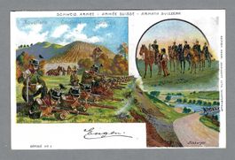 1902, KAVALLERIE, SCHWEIZ. ARMÉE, RASIERKL.-0 CHUR, LITO