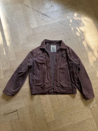 Basketcase Gallery Canvas Jacket – Brown – Parachutist Embro