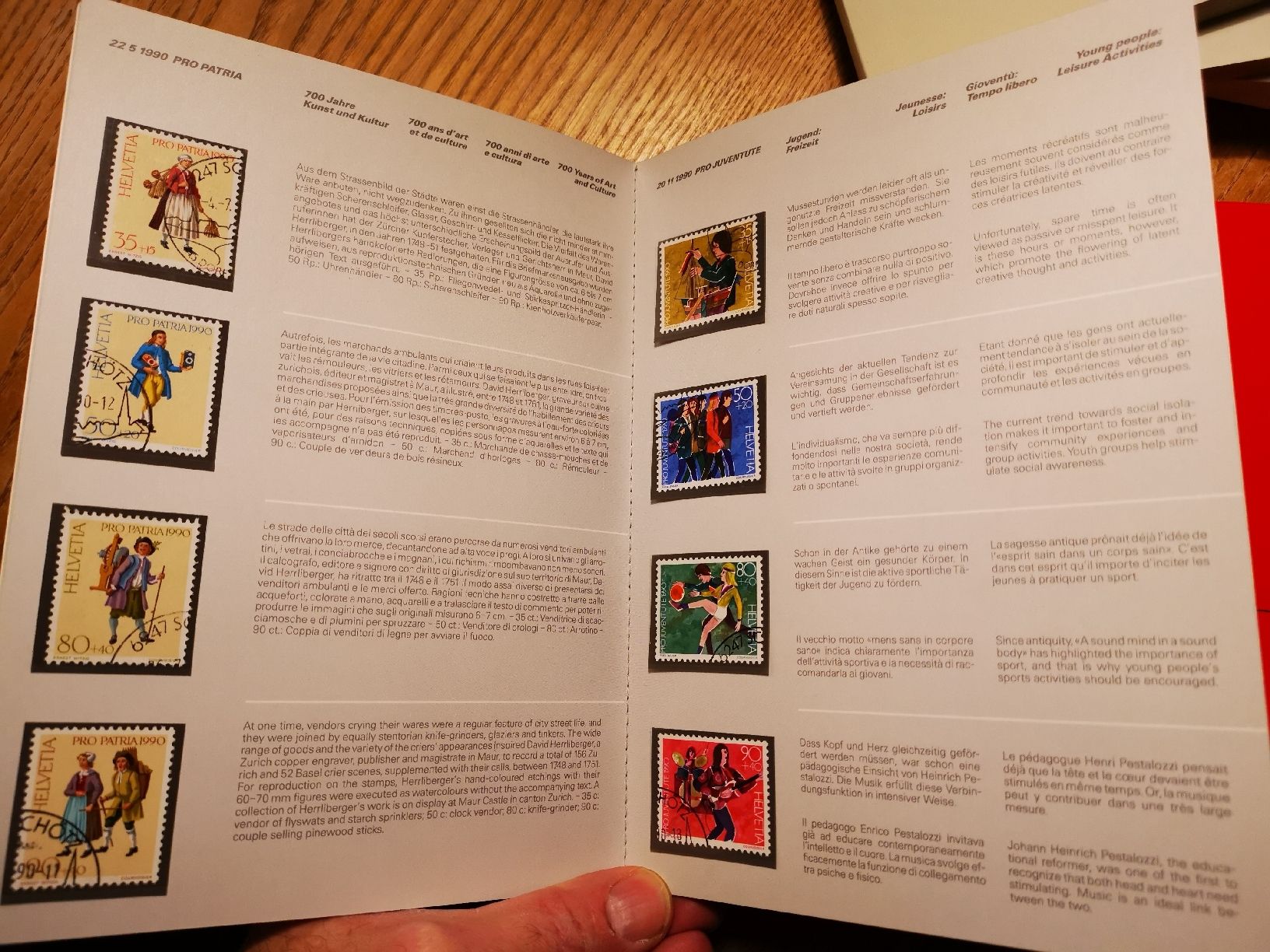 Tutti i francobolli: Briefmarken Schweiz 1990 - 1996, Einzelmarken, Viererblocks – Usato da Diessbach b. Büren venduto da eicrog 1