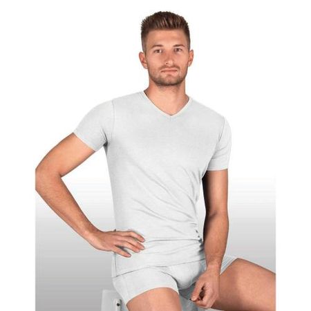 Rohner Men Shirt V-Neck Basic - White (Grösse: XL)