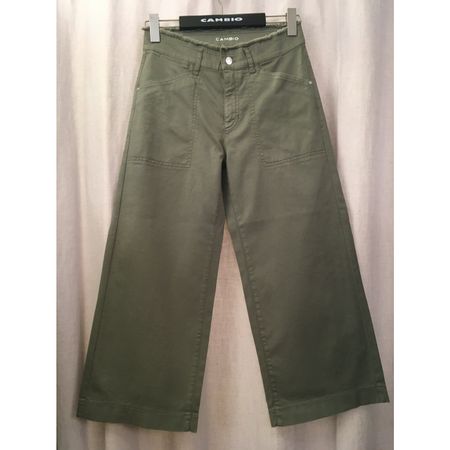 Cambio Sommer Hose Culotte Clarissa olive 25 inch Gr 40 neu
