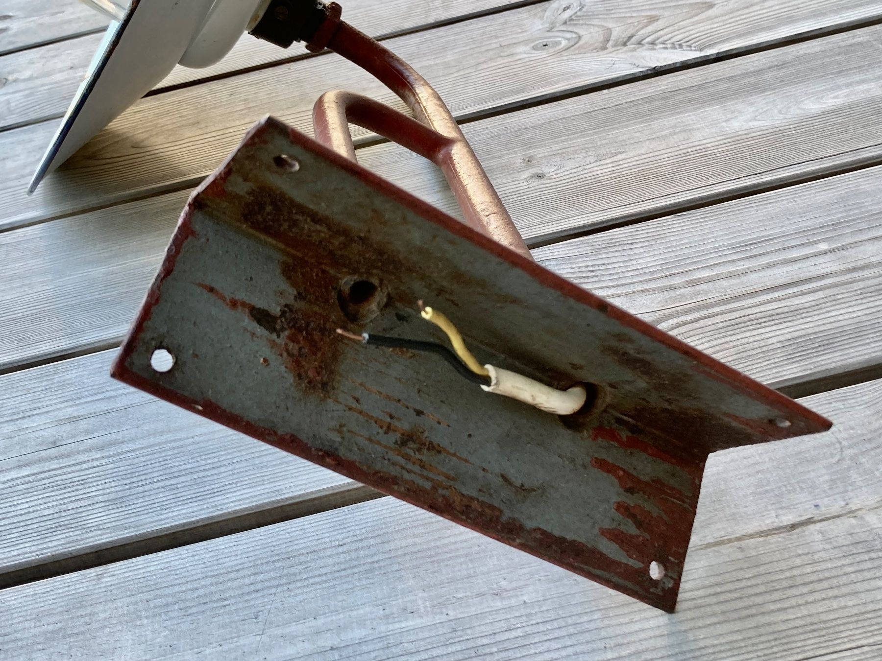 Lampade: einfache antike Industrie Aussenlampe / Wandlampe – Usato da Lüchingen venduto da Eeizo 6
