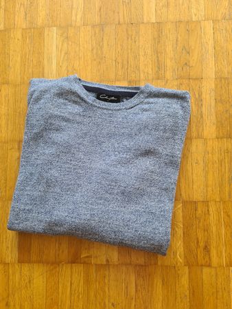 Pullover Clayton grau/blau meliert gr S/M neuwertig