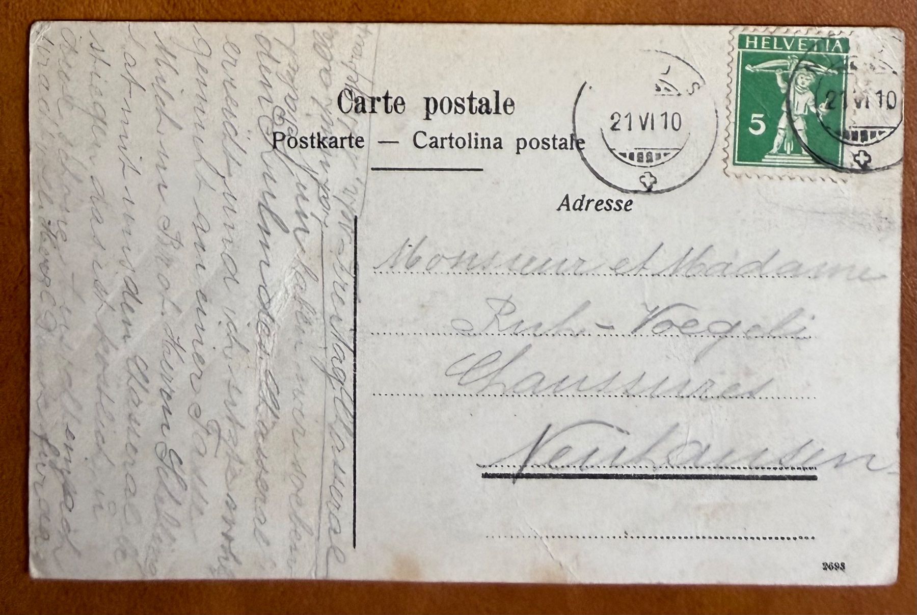 Cartoline postali: Chasseral  - Restaurant & Panorama 1910 – Usato da Lutry venduto da Ediego 1