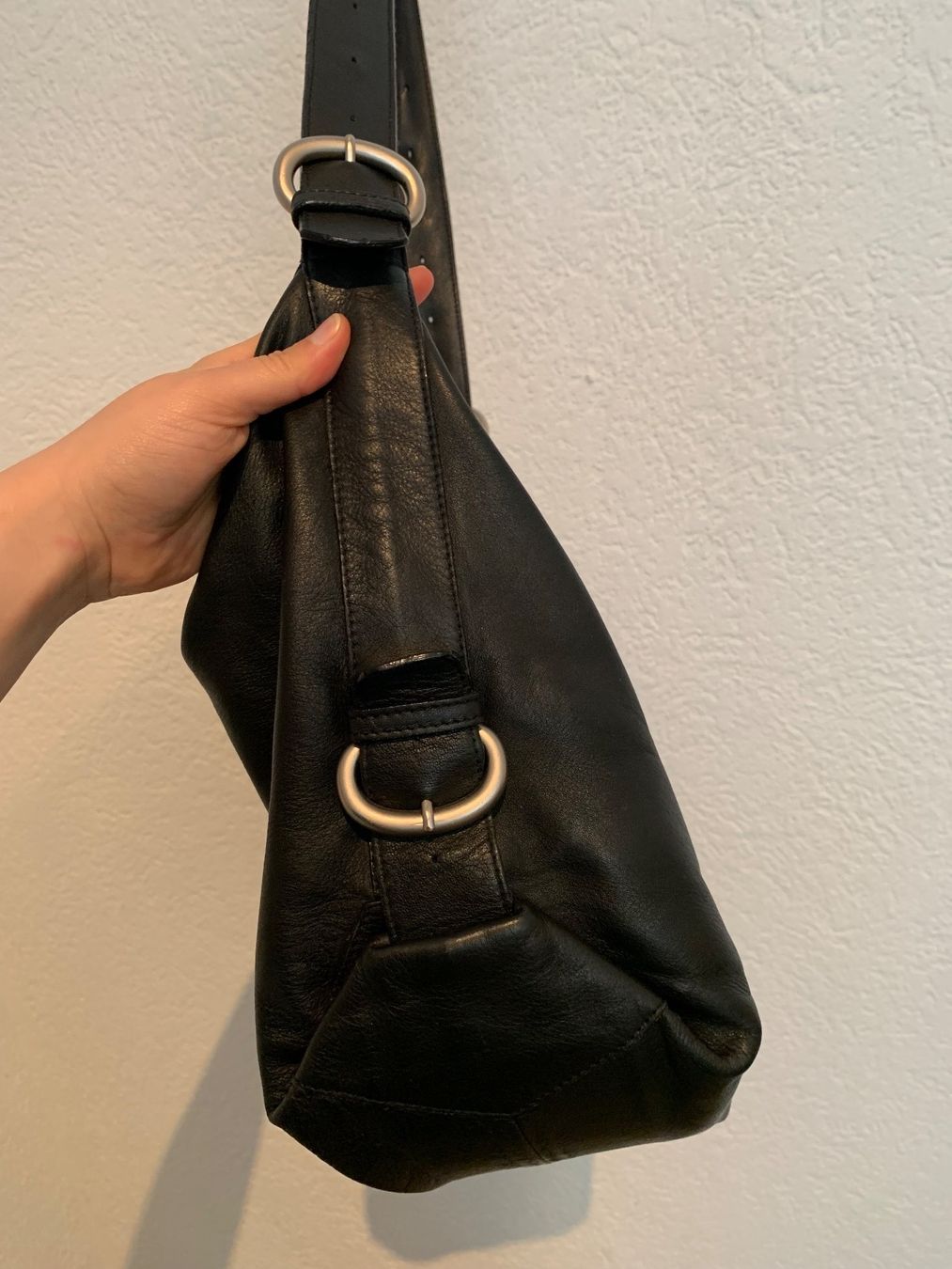 Borse da donna: Lupo echt Leder Tasche Beuteltasche schwarz – Usato da Fislisbach venduto da KolibriSecondhand 6