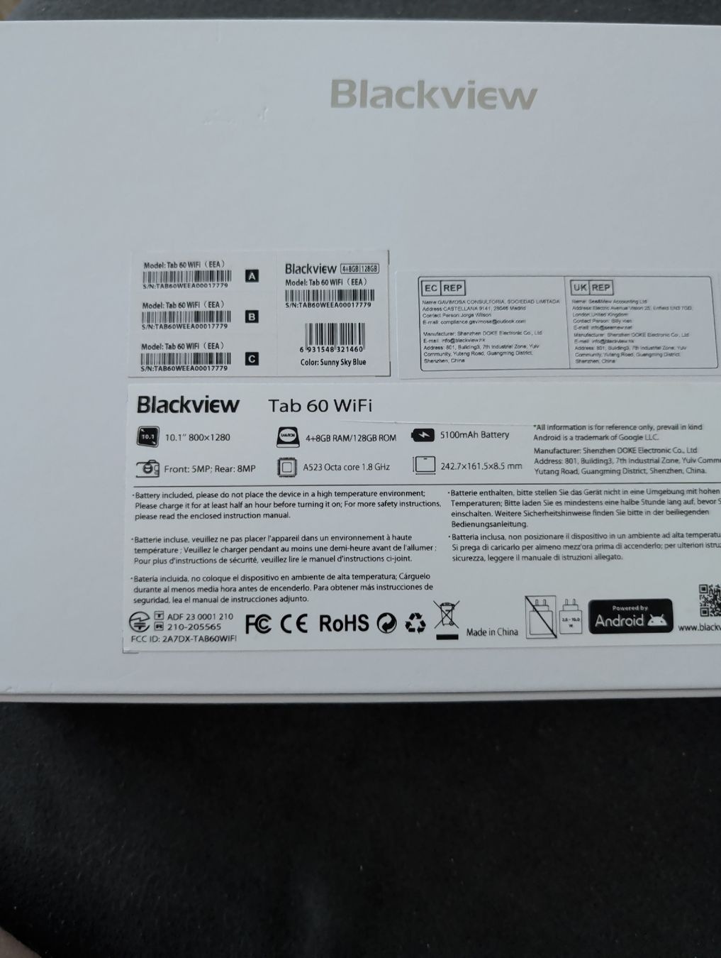 Blackview Tablet PC: Tablet  – Usato da Röschenz venduto da Beng 2