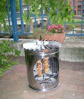 "Neuware " GARTENGRILL TURBINE DREHBAR