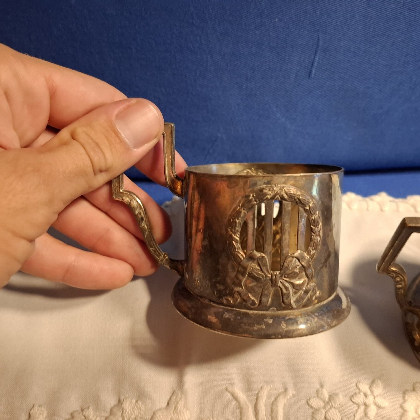 Verres: Antikes Gläser Set Versilbert 22 Einzelteile – D'occasion à Nürensdorf par DANG3REUX 7