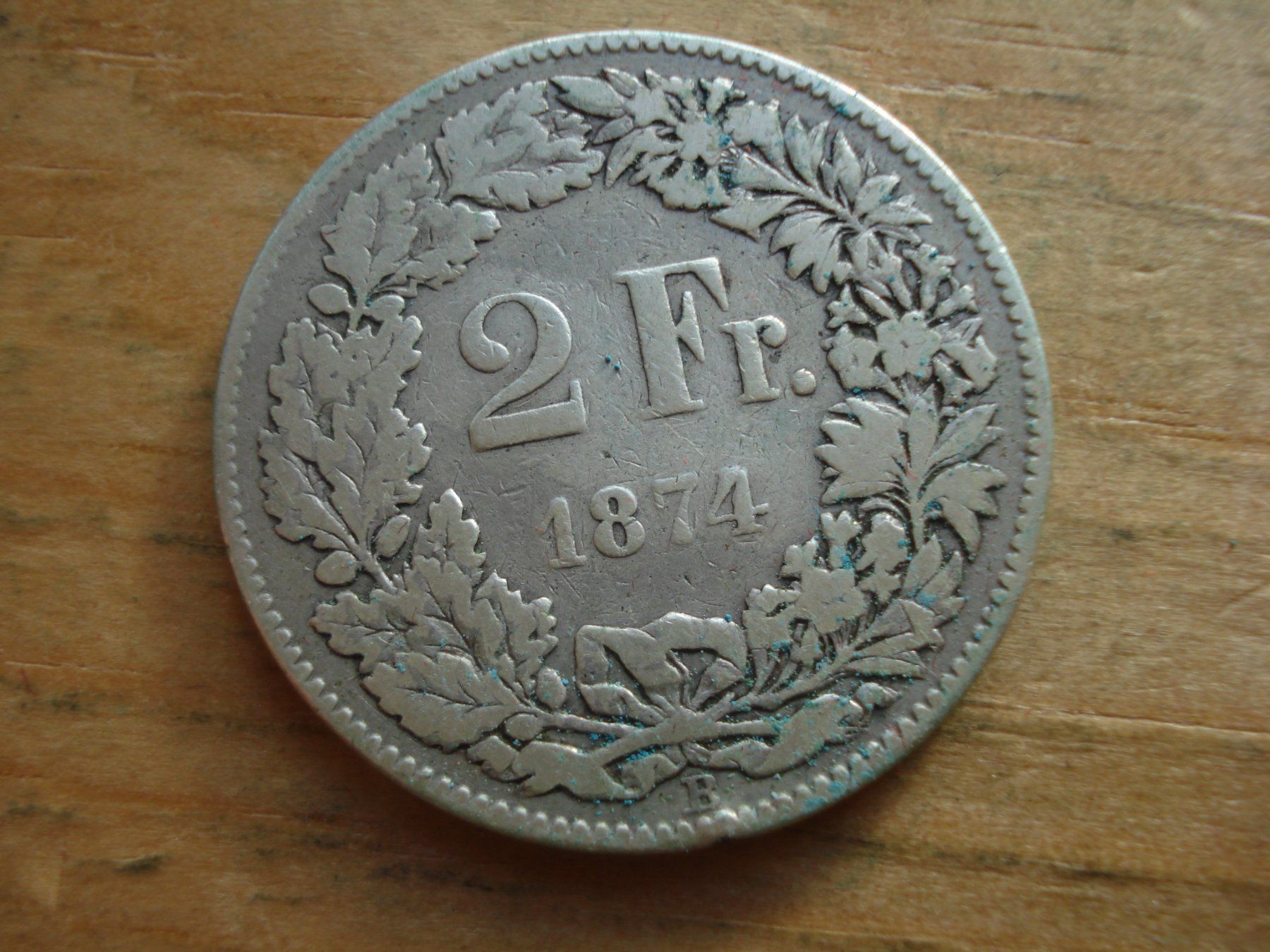 Tutti le monete: (S) 2 Franken 1874 – Usato da Erlach venduto da Net-Coins