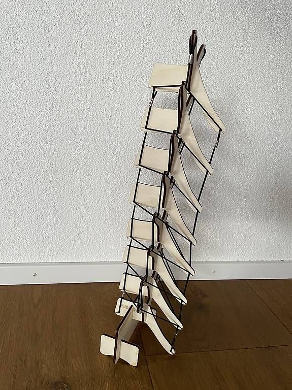 Attrezzature mediche: Tensegrity-Modell der Wirbelsäule – Usato da St. Niklausen OW venduto da Burro1 1
