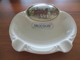Aschenbecher Rosenthal Porzellan mit Pferdegespann Motiv