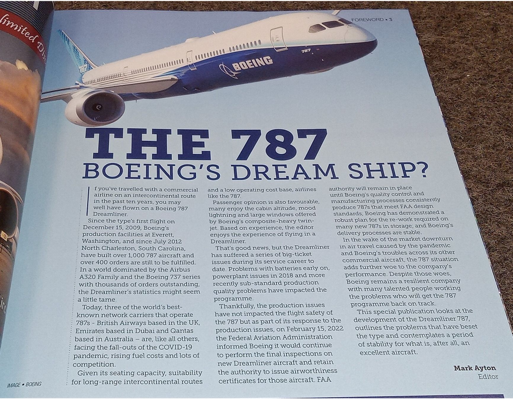 Zeitschriften & Magazine: BOEING 787 - UPDATED ISSUE 2022 - Key Publishing UK – Gebraucht aus Hätzingen von memory-lane 1