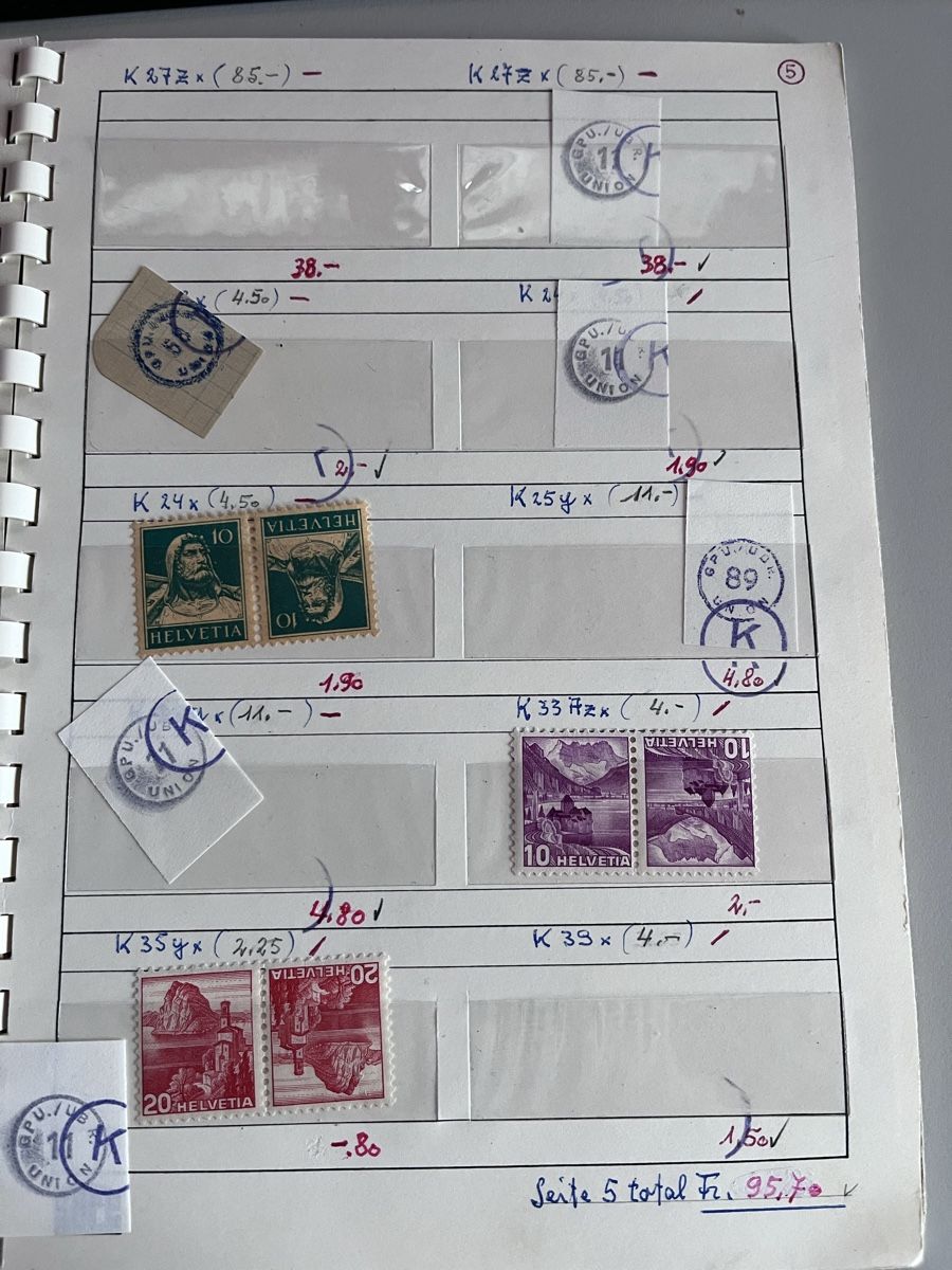Tutti i francobolli: Briefmarken Auswahlheft Schweiz – Usato da Römerswil LU venduto da manuscha_ 1