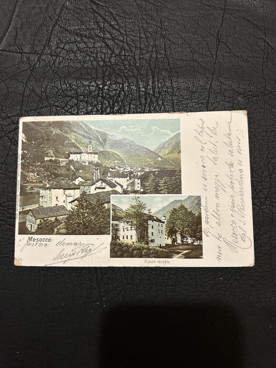 Ansichtskarten: Mesocco 1907 – Gebraucht aus Breganzona von Milesbo