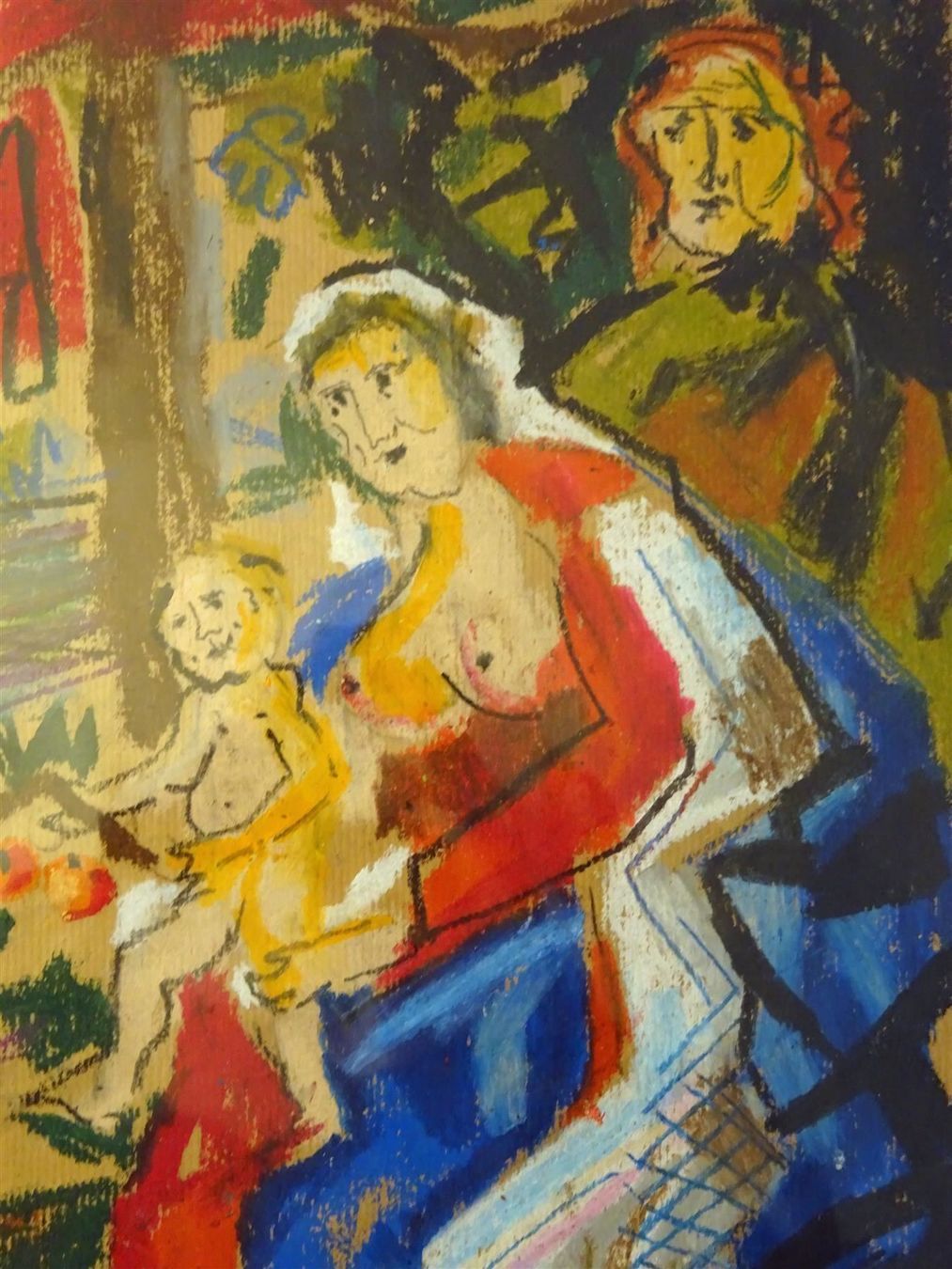 Dipinti: Bunte Familienszene à la Chagall – Usato da Geroldswil venduto da ARTEFACTO 5