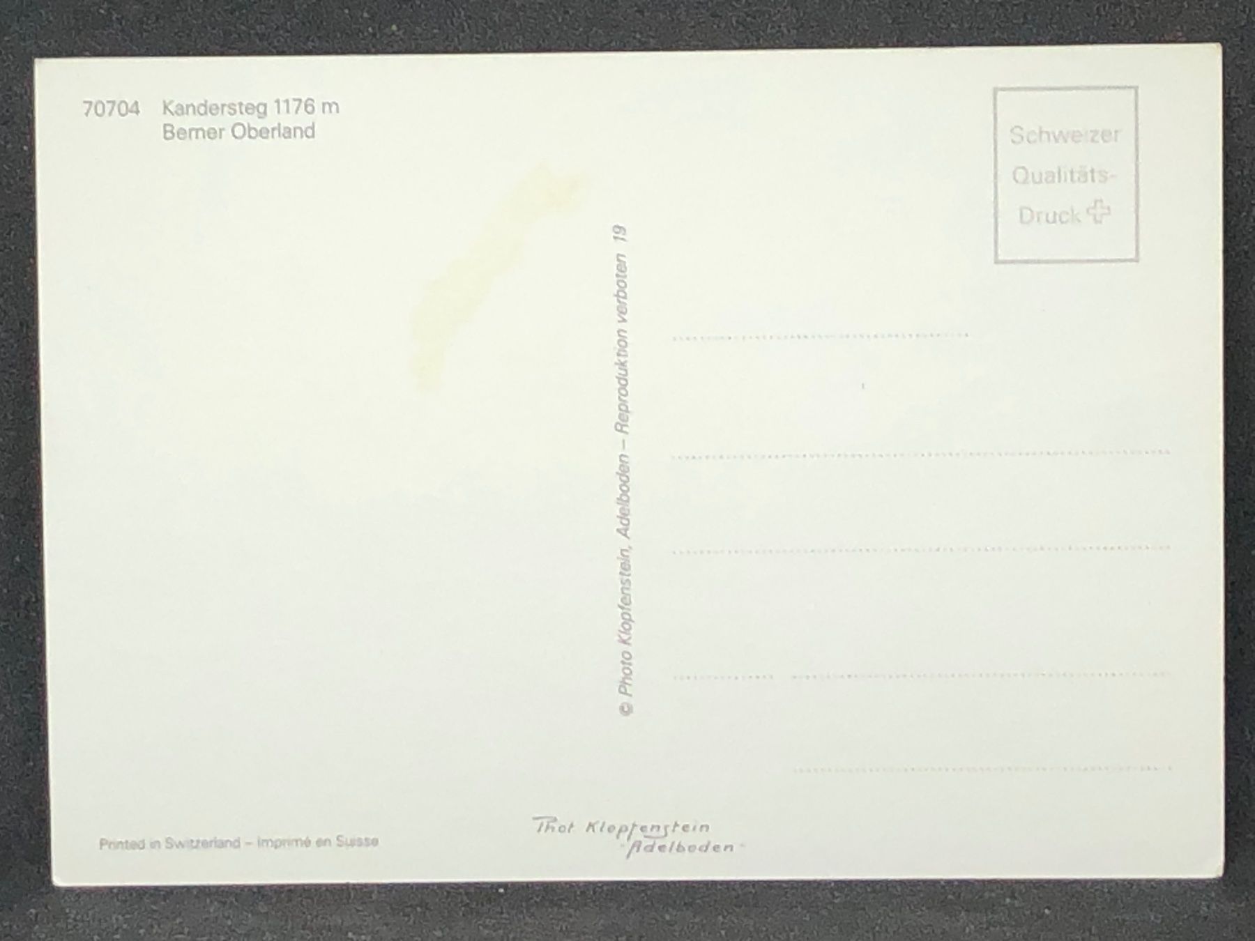Cartoline postali: Kandersteg Berner Oberland – Usato da Widnau venduto da Brusi9 1