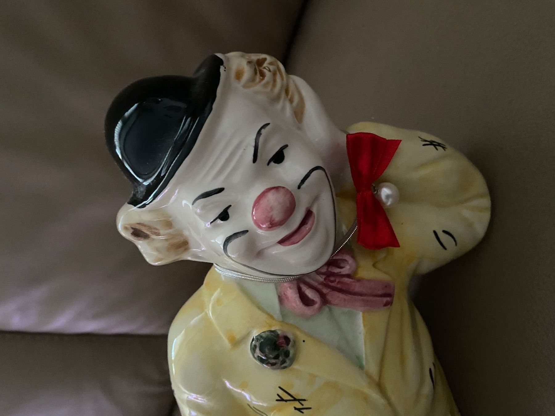 Figuren: Lustige Clown Keramikfigur, 42cm lang – Gebraucht aus Neftenbach von Rose40 3