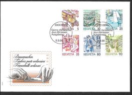 FDC Serie 731x-742x 6 Werte ET 9.9.1986