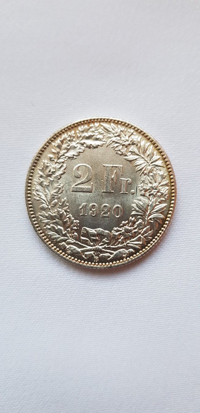 Tutti le monete: 2 Franken 1920 Schweiz – Usato da Dällikon venduto da Toyfan 3