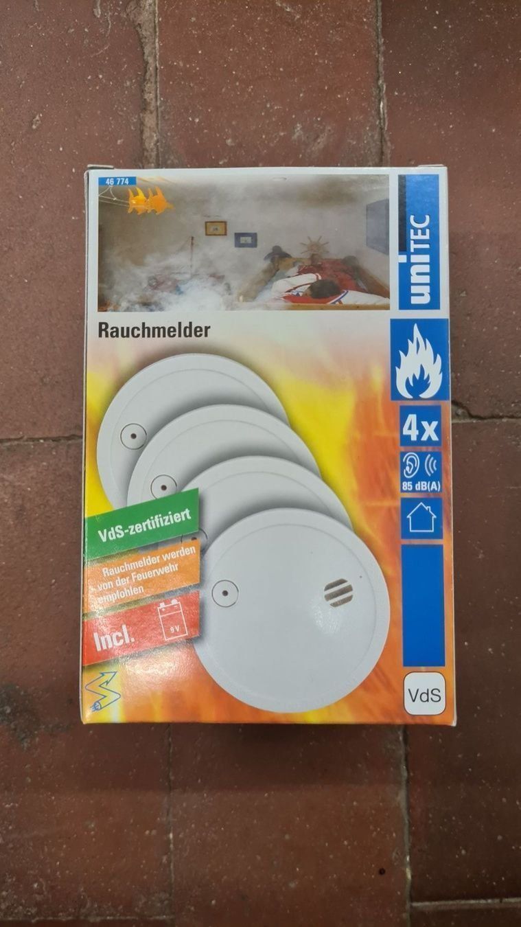 Sistemi d'allarme: Rauchmelder 4er Pack Unitec – Nuovo e nell'imballaggio originale da Herzogenbuchsee venduto da DC_1978