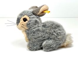 STEIFF Plüsch Hase Plüschtier H 15 cm / L 20 cm Vintage