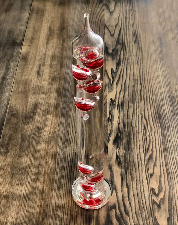 Vintage Galileo Thermometer Kugeln rot 43 cm Kaufen auf Ricardo