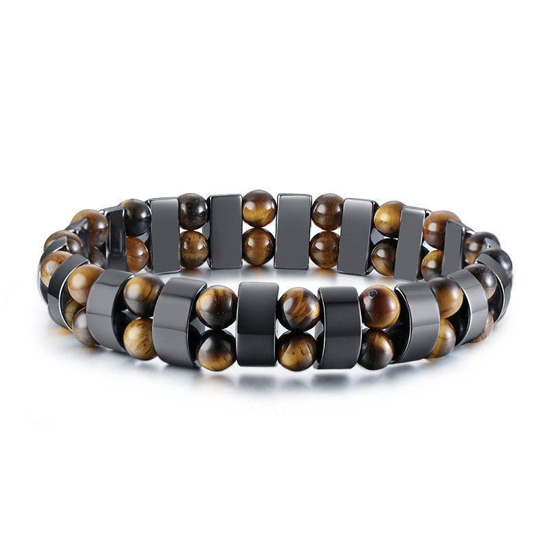 Bracciali & Braccialetti: Herren Armband Hematit, Tigerauge – Nuovo (secondo la descrizione) da Visp venduto da steinschmuckwelt 1