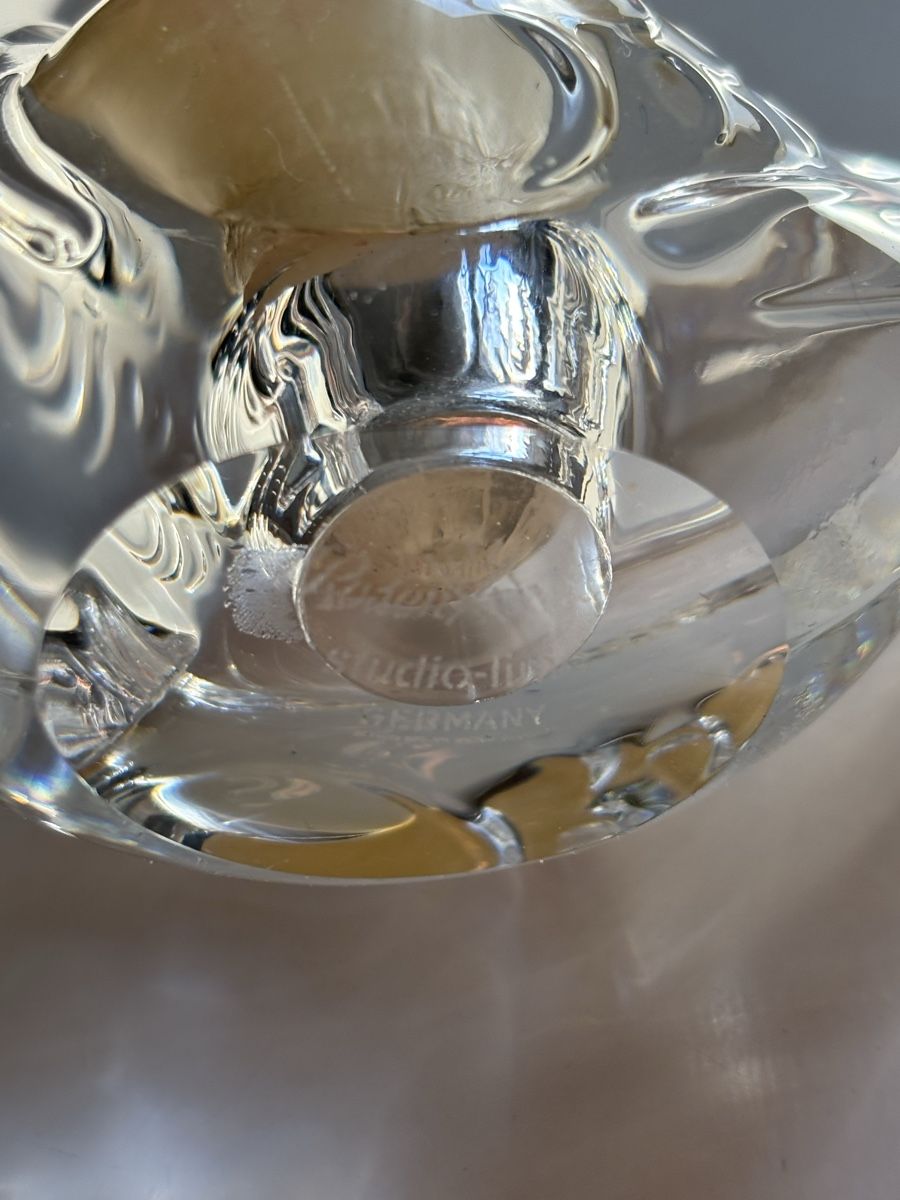 Rosenthal Kerzenständer: Glasspatz Kerzenhalter, Rosenthal – Gebraucht aus Bern von Himmelsherold 5
