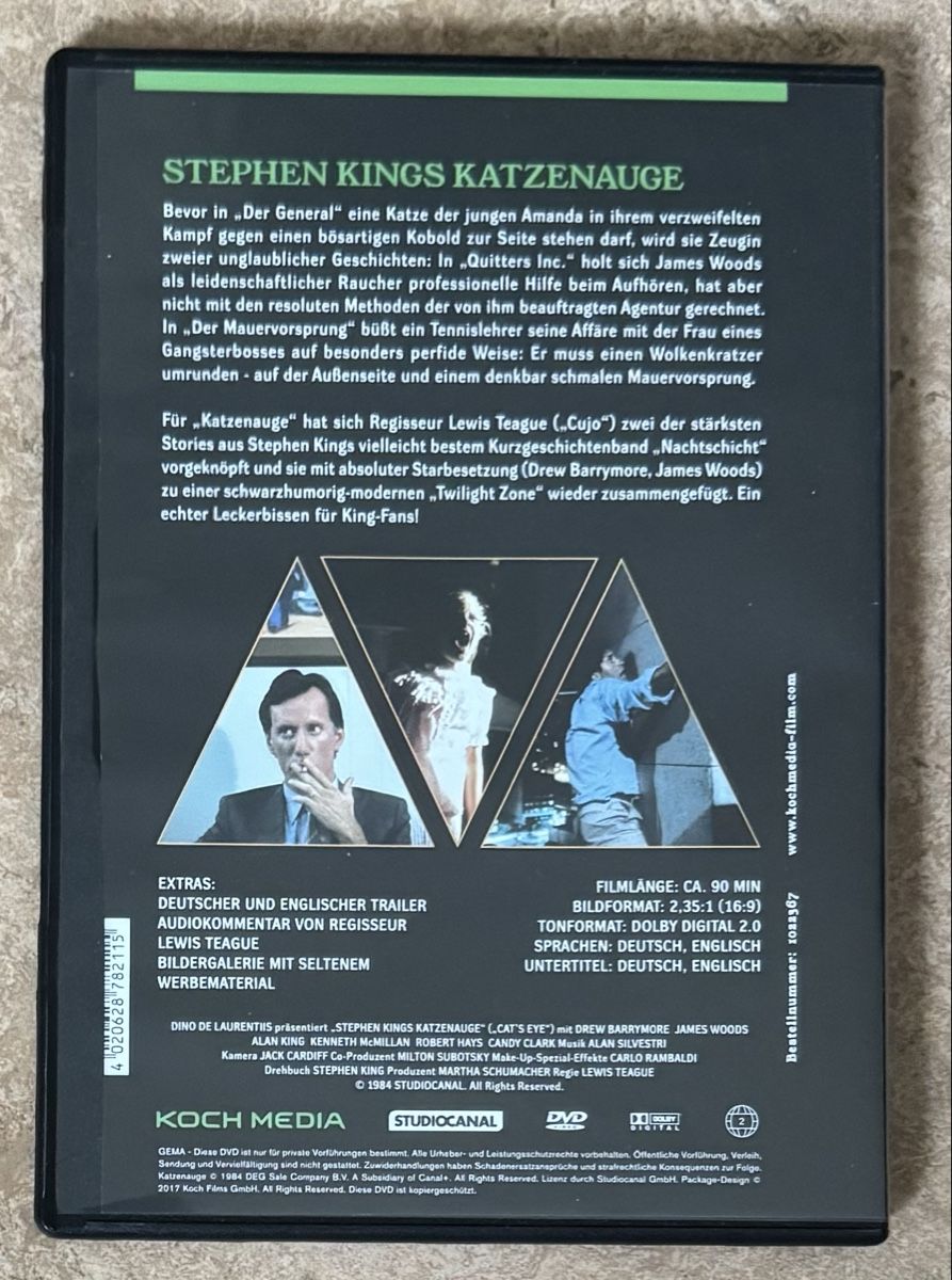 Alle DVDs: KATZENAUGE  – Neu (gemäss Beschreibung) aus Dietikon von AndreaSch01 1