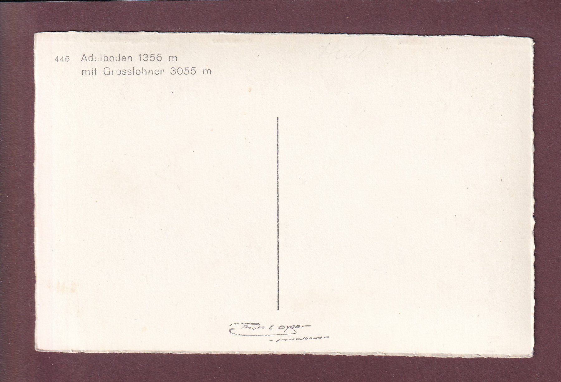 Cartoline postali: ADELBODEN - Grosslohner – Usato da Pully venduto da nicecards 1