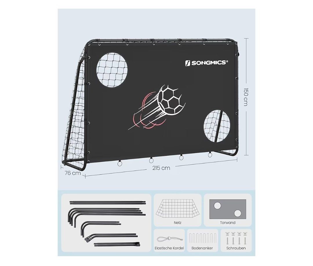 Porte da calcio e da hockey: Fussballtor mit Torwand – Nuovo (secondo la descrizione) da Gurzelen venduto da lauflos 2