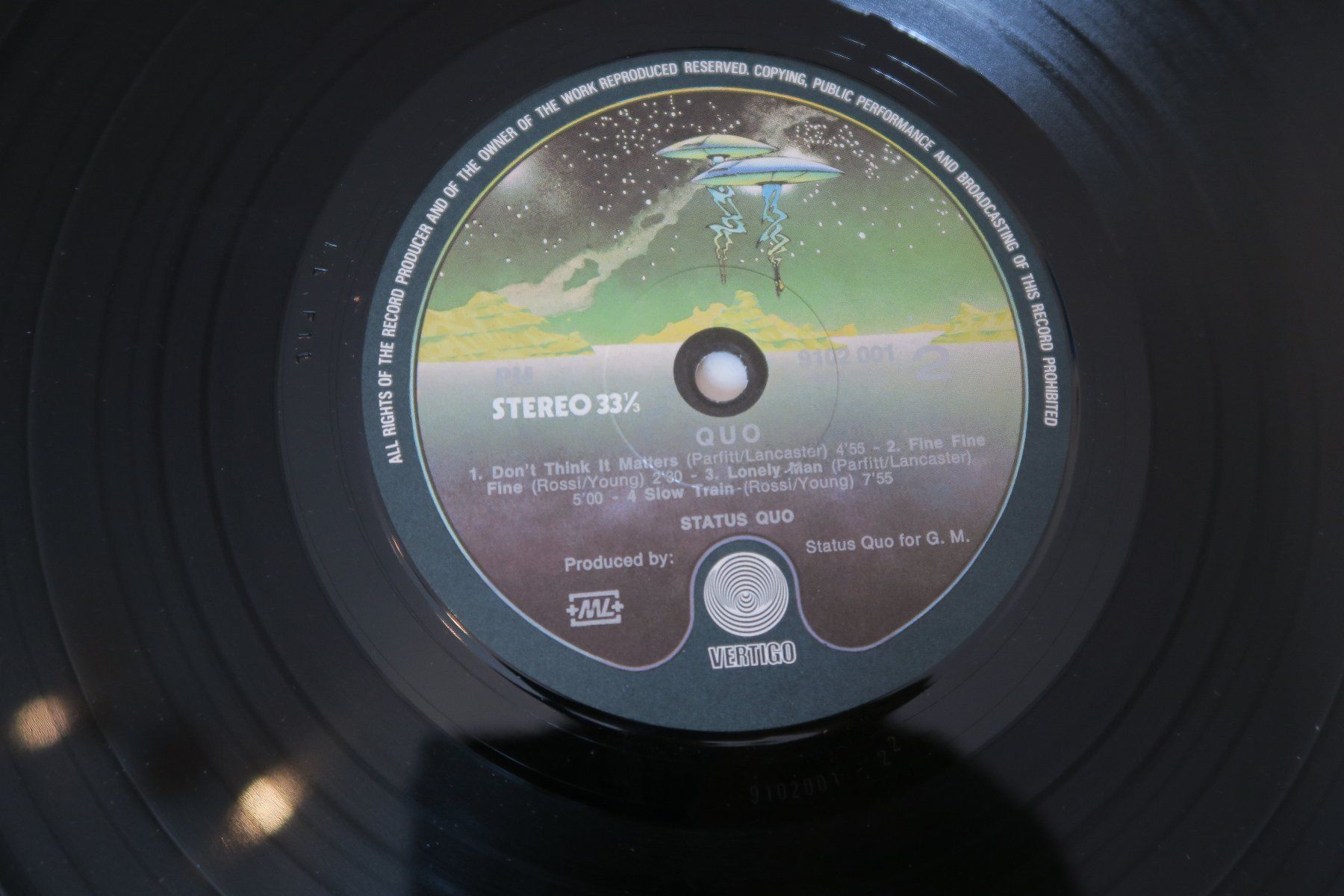 Schallplatten: Status Quo – Quo, CH-Pressung – Gebraucht aus Thun von Karibu70 4