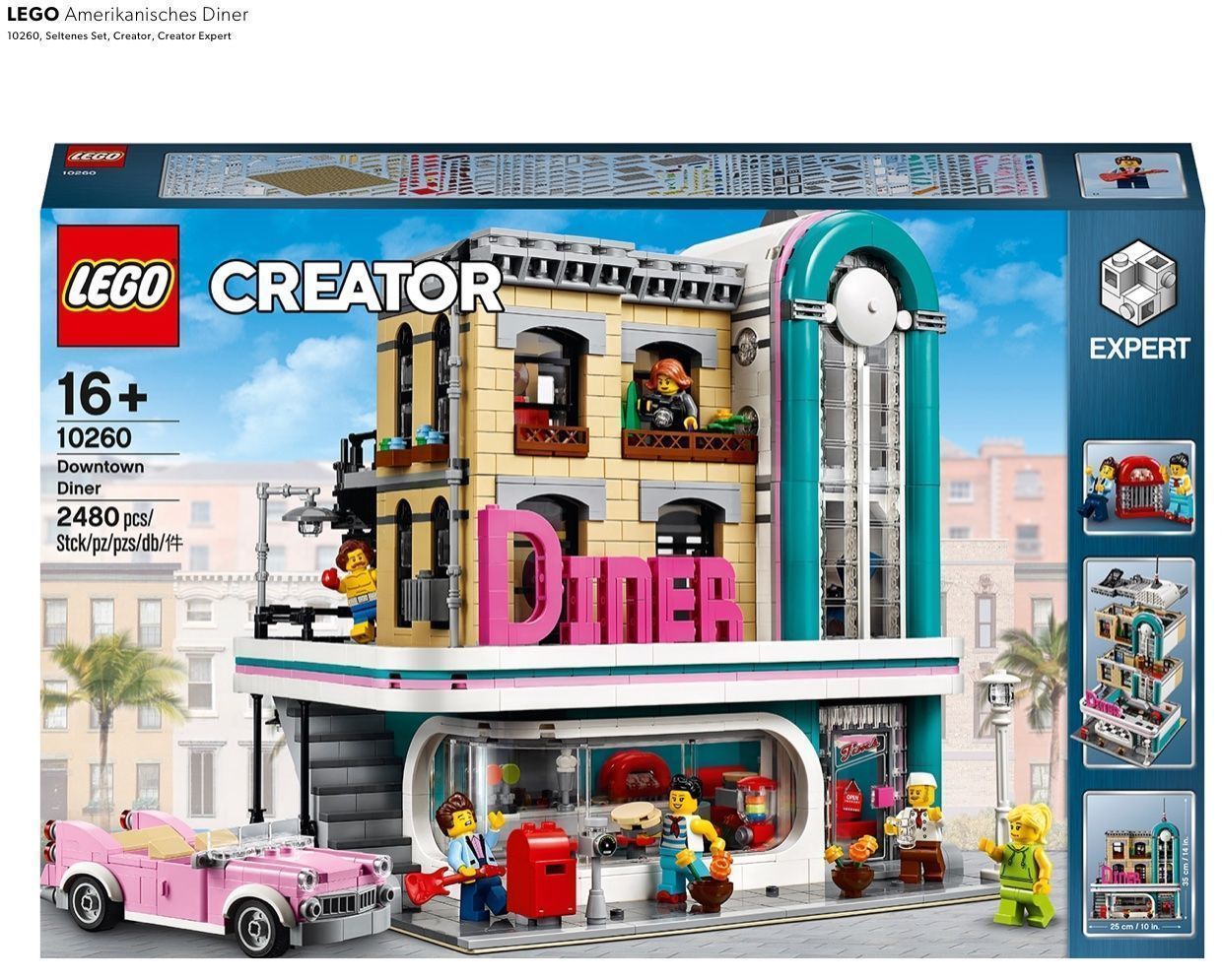 Lego Kit di costruzioni: LEGO 10260 - Downtown Diner – Nuovo e nell'imballaggio originale da Bern venduto da Seekey