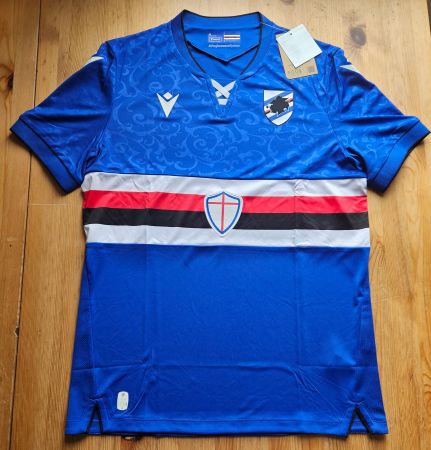 Sampdoria Genua Trikot Macron NEU Gr. M Calcio Italien