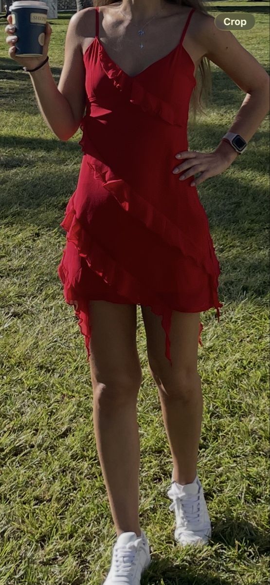 Pull&Bear Vestiti: PULL&BEAR red dress – Usato da Bern venduto da adr_62mn 1