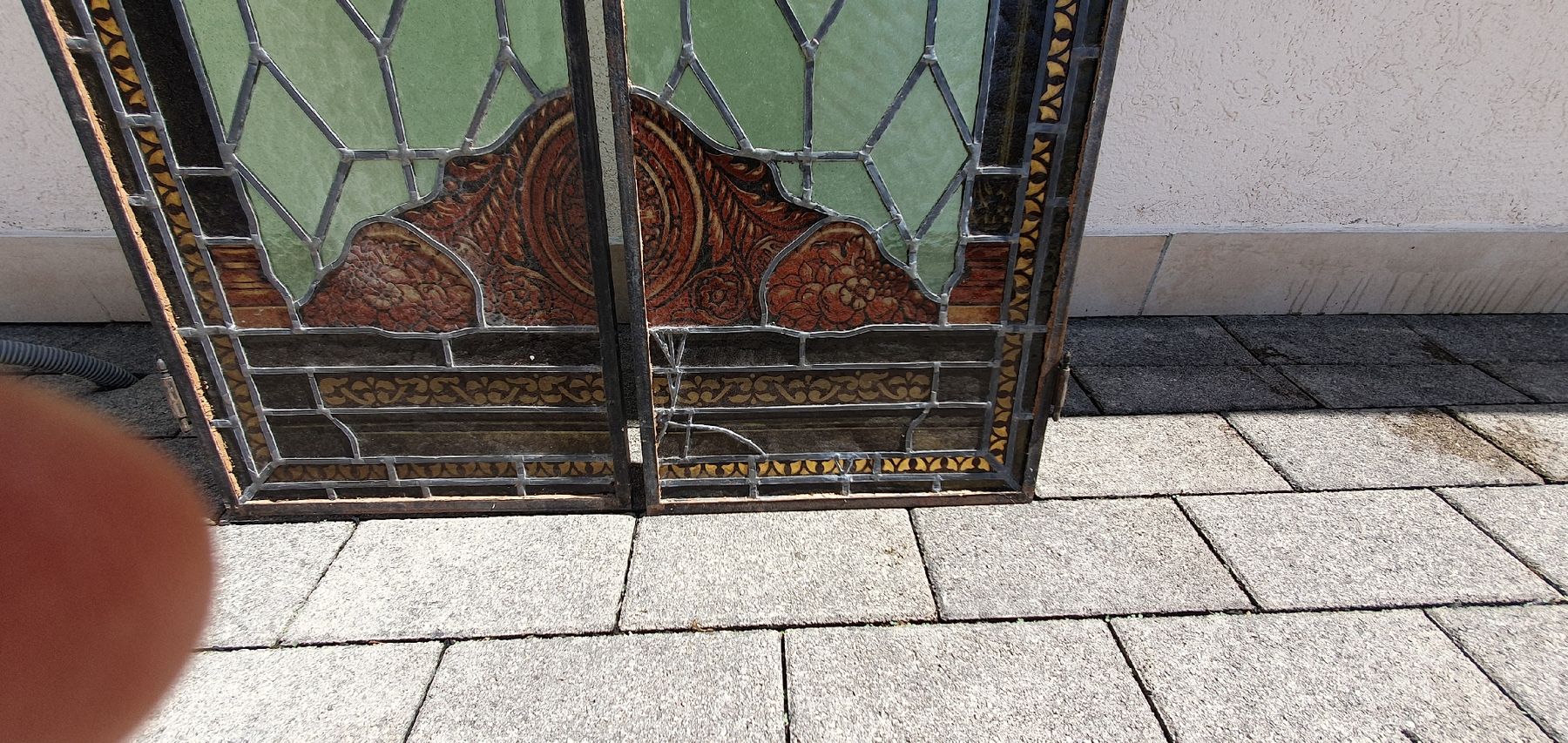Fenster: Jugendstil Fenster, Bleiglasfenster, Antik, Zwei Stück – Gebraucht aus Utzenstorf von Filetto 5
