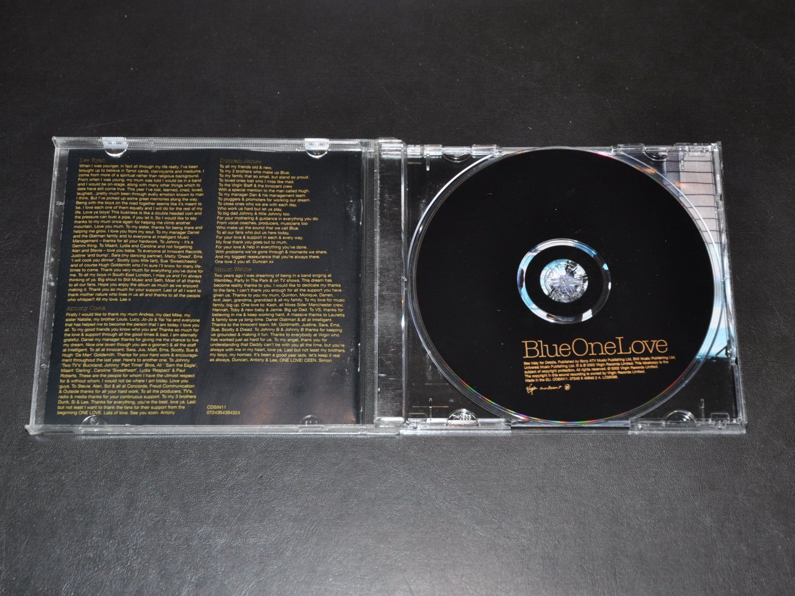 CD: CD Blue - One Love – Usato da Boll venduto da Theodora15 2