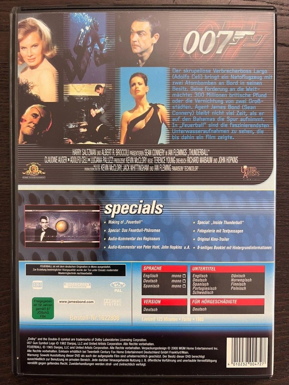 Tutti i DVDs: 007 Feuerball – Usato da Zürich venduto da FilmFreunde 1